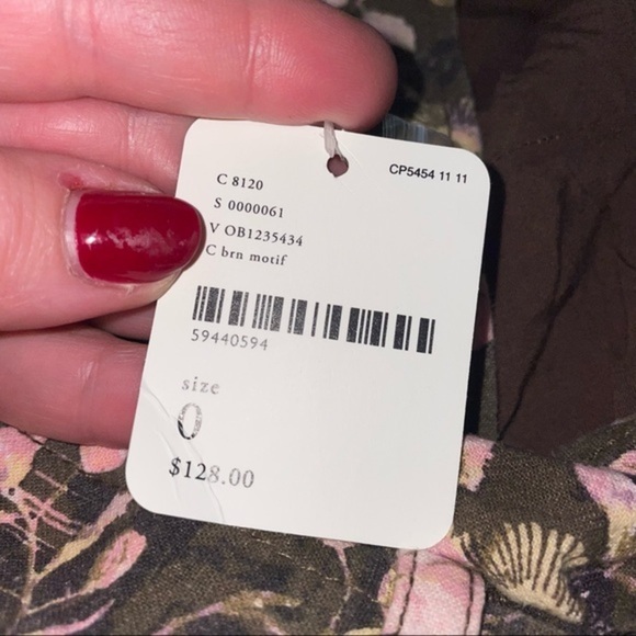 3 NWT Free People Staying In Floral Mini Dress  Size 0 - Picture 9 of 9